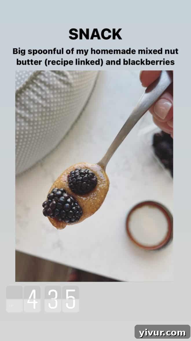 Edible March Adventures 13 Nut Butter with Blackberries