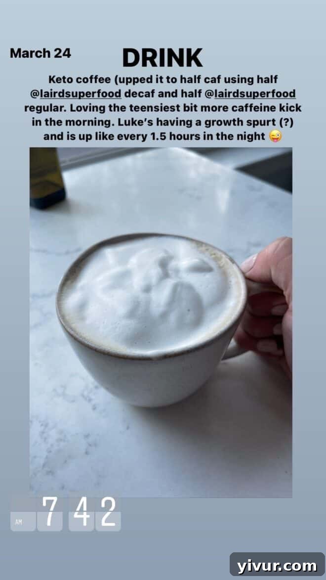 Edible March Adventures 15 Keto Superfood Latte for morning energy