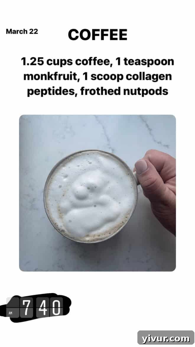 Edible March Adventures 3 Keto Superfood Latte for breakfast