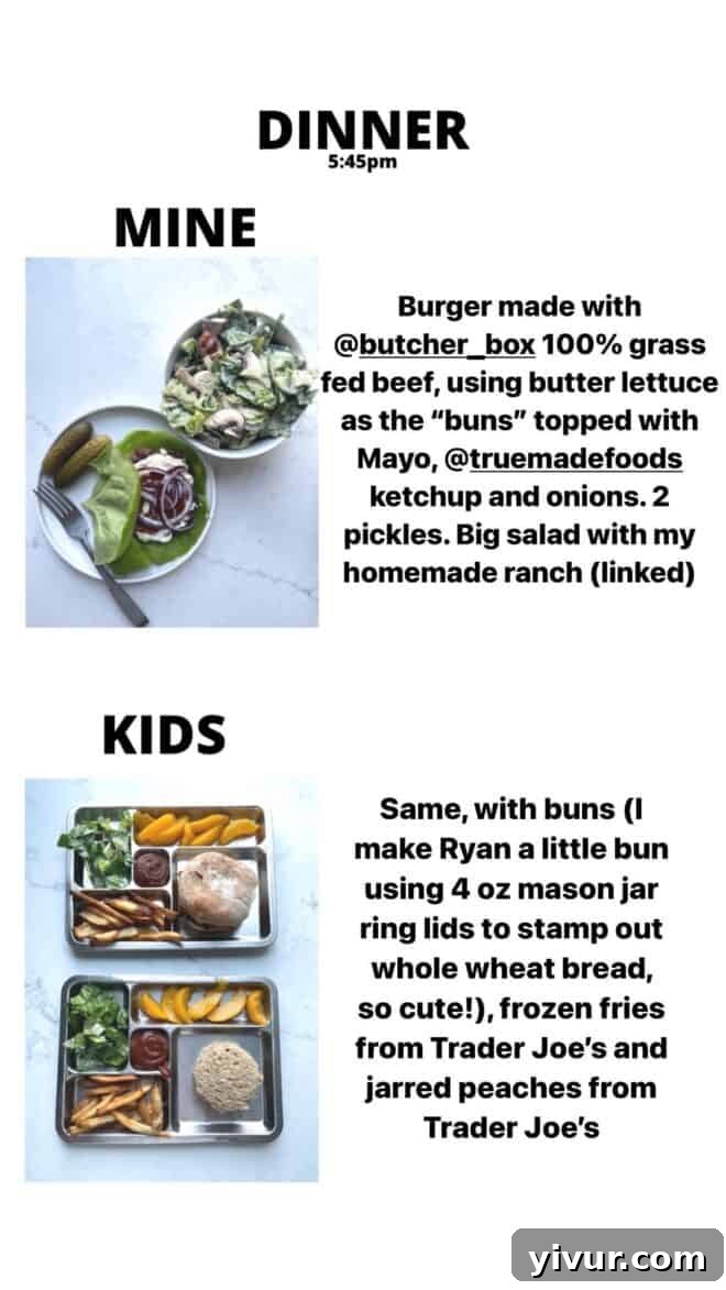 Juicy Lettuce Wrapped Burger with crisp Pickles and a fresh Ranch Salad