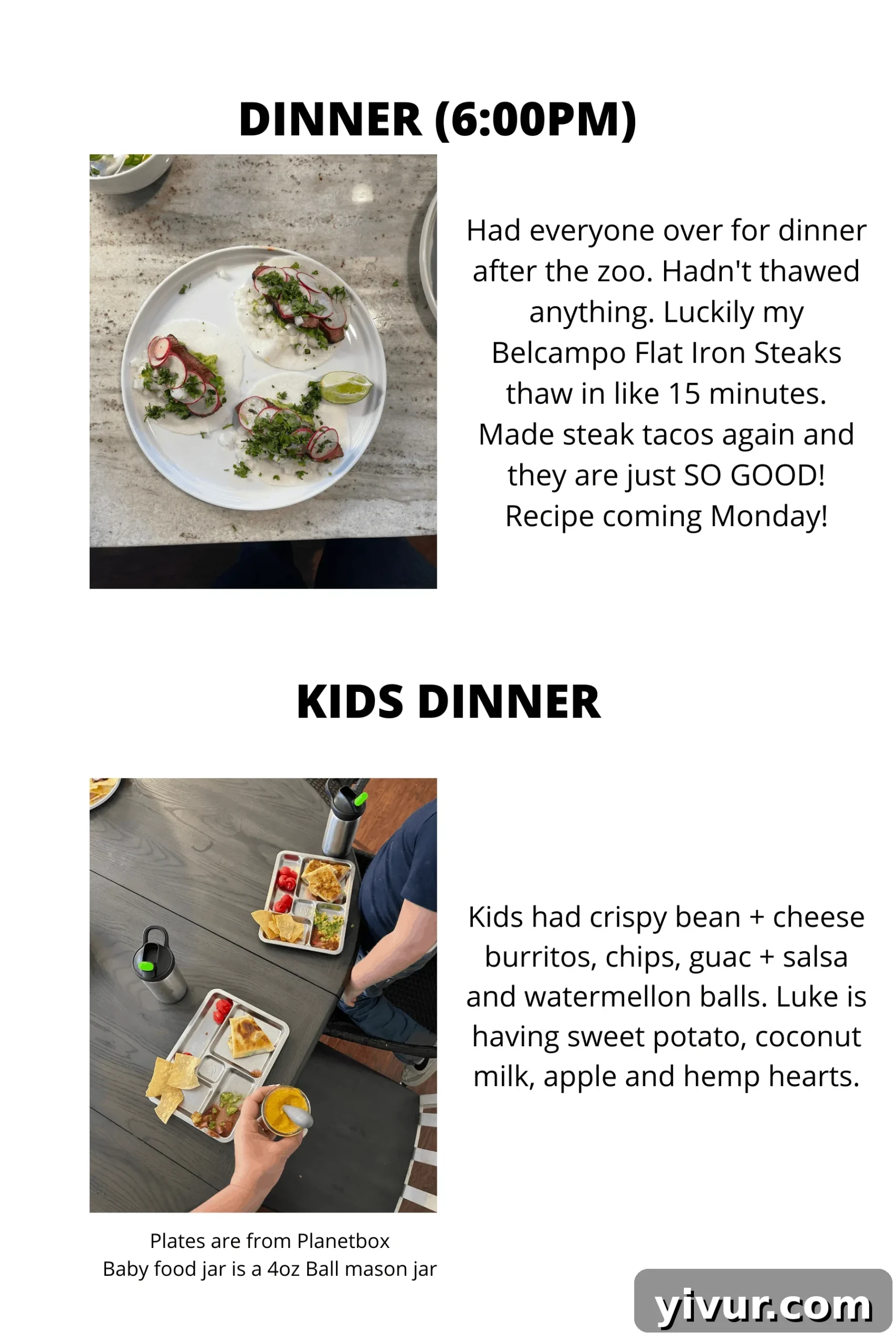 Belcampo meat with guacamole and salsa