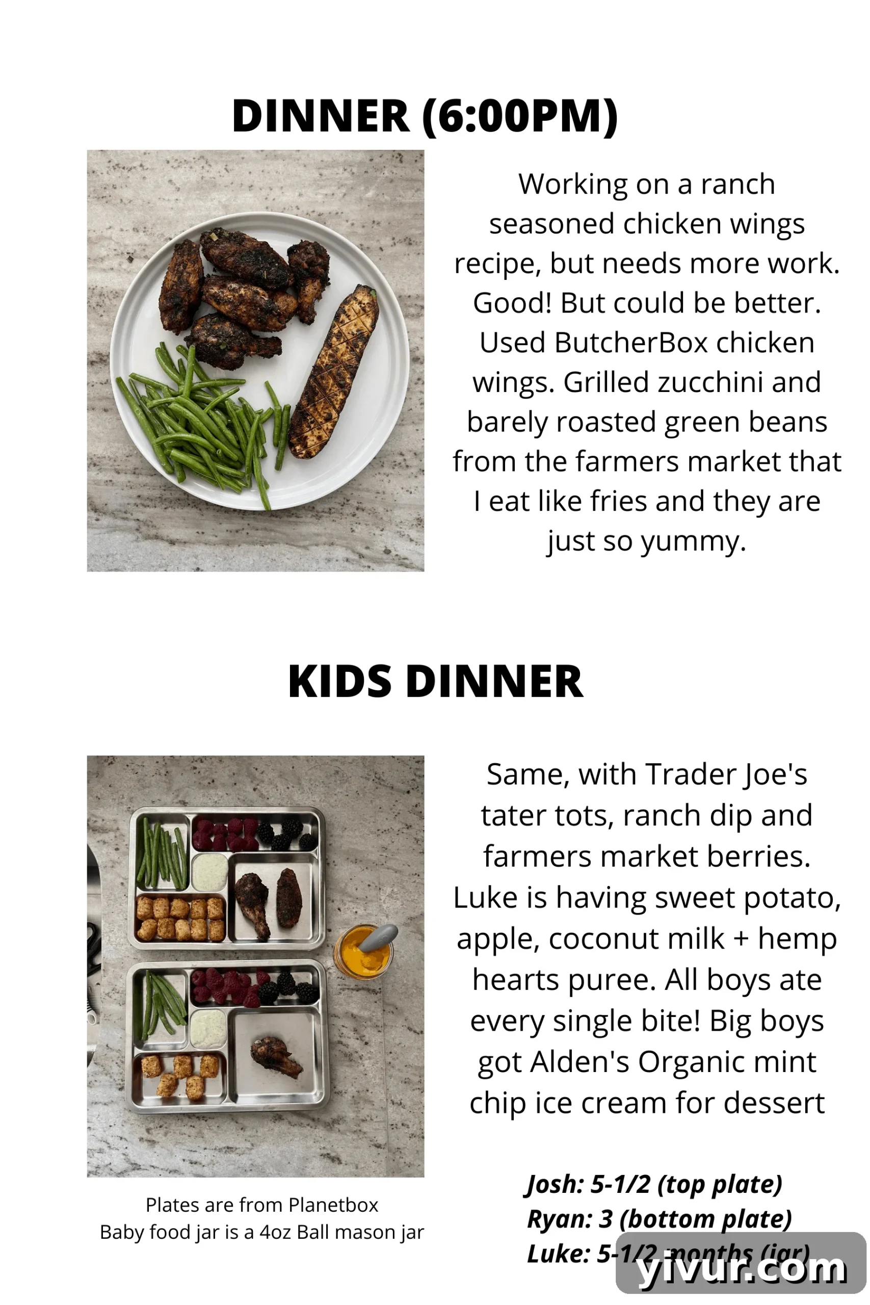 ButcherBox meal with ranch dressing