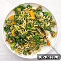 Keto Summer Pasta with Pesto in a bowl