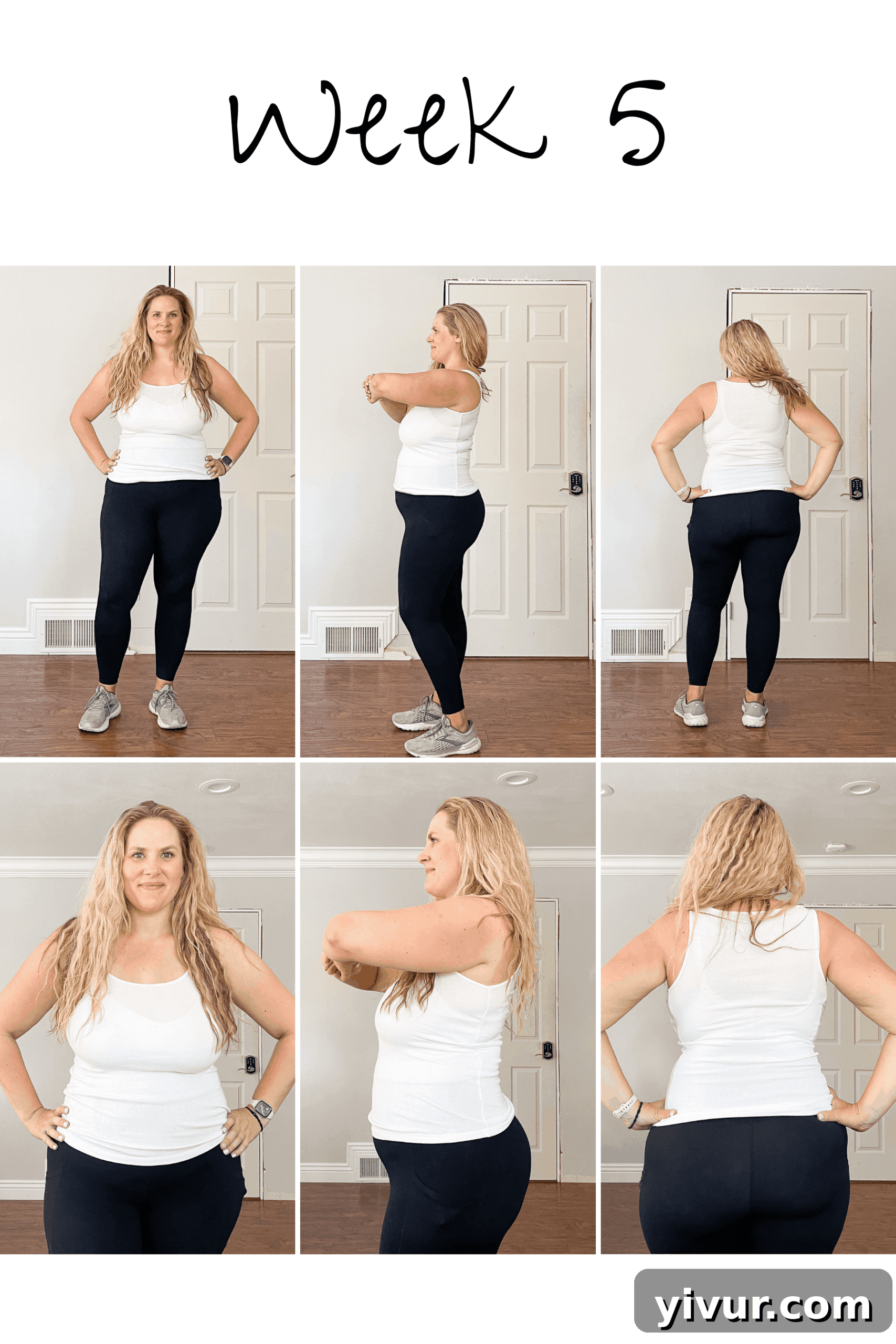 Weight loss progress chart for Week 5, reflecting renewed progress.