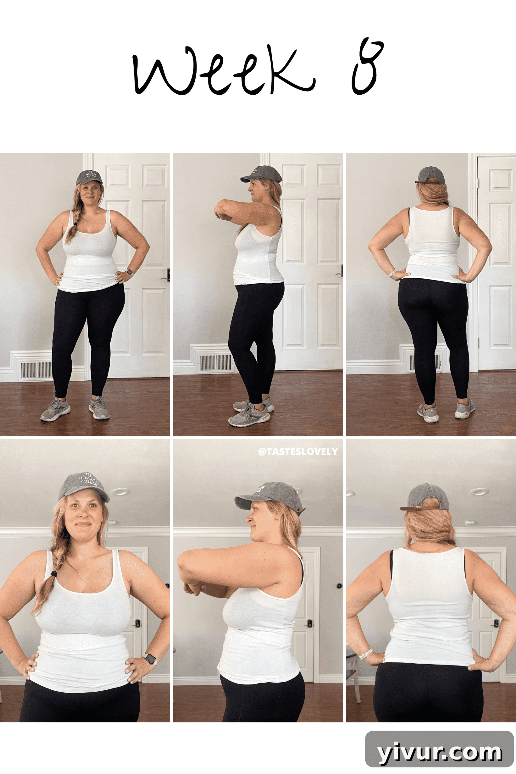 Weight loss progress chart for Weeks 7-8, demonstrating long-term consistency.