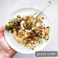 Keto Risotto with Romanesco and Bacon