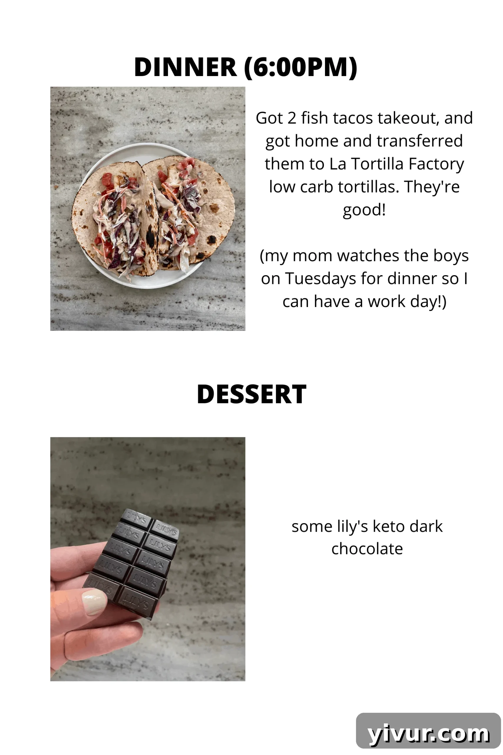 Homemade keto-friendly dinner