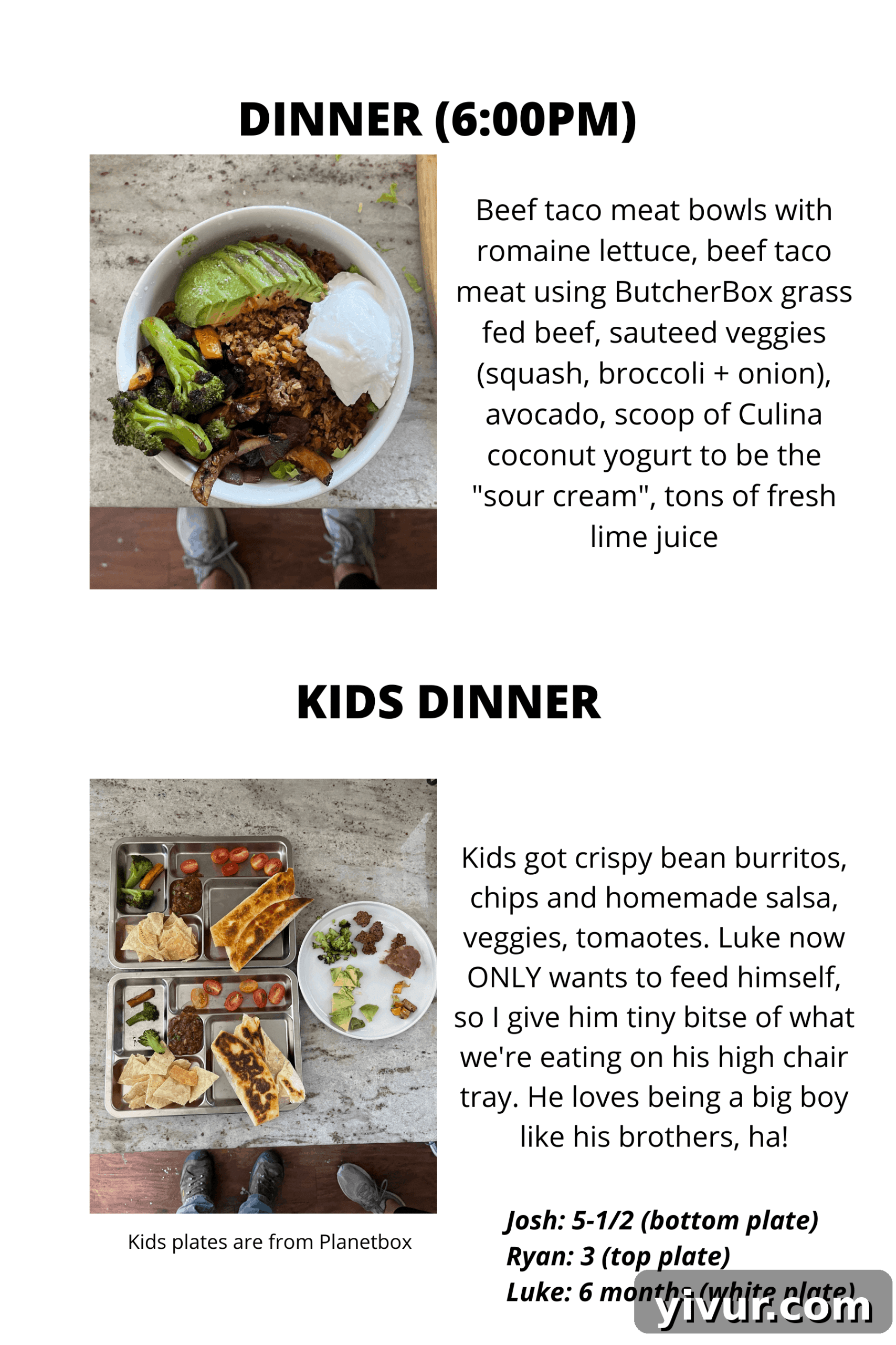 ButcherBox beef taco bowls with homemade salsa