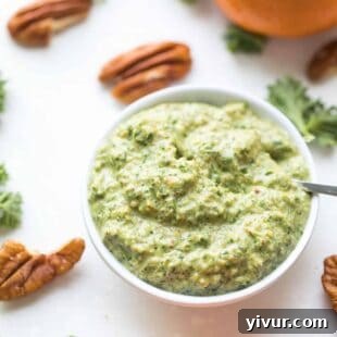Keto Orange Parsley Sauce in a small bowl
