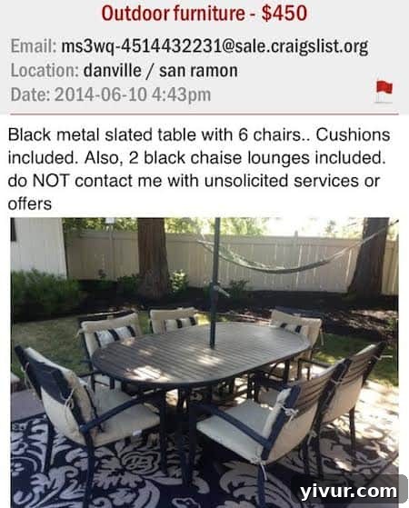 Five Fresh Finds for Friday 6 Craigslist table