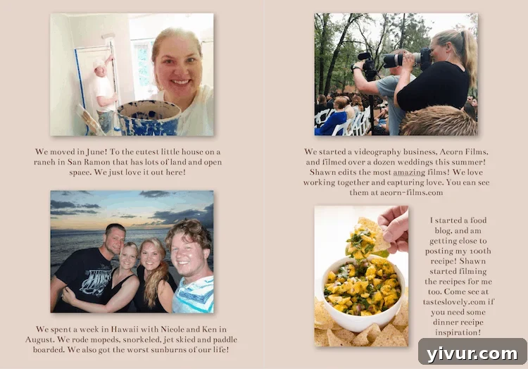 Christmas Card 2014 - Inside Message and Photo