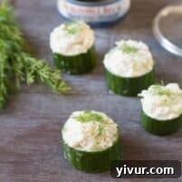 Tuna in Cucumber Cups
