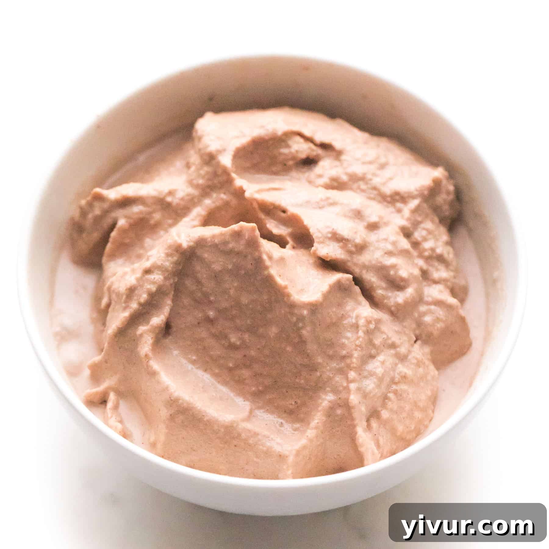 Make Dad's Day Delicious: Keto Recipes and Gift Ideas for Fathers Day 2022 23 A glass of creamy copycat Wendy's Keto Frosty, garnished with a spoon.