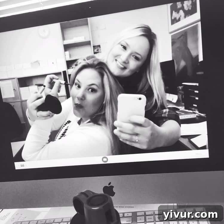 Me and Nicole Doing Makeup