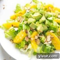 Orange Almond Salad with Avocado recipe image
