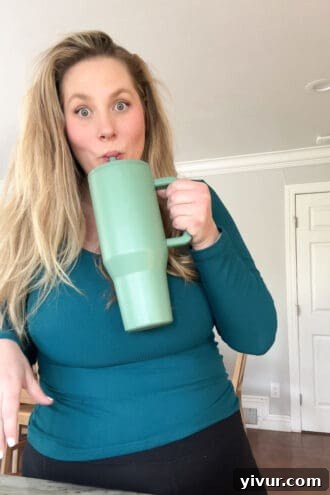 Hydrojug water bottle for achieving daily 1-gallon water intake