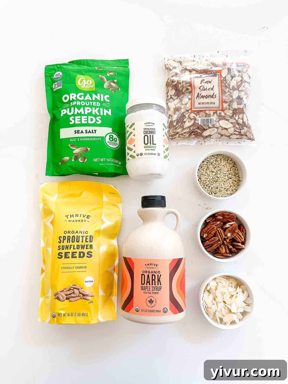 recipe ingredients on a white surface