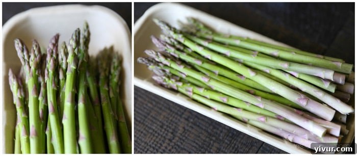 Perfect Grilled Asparagus 4 Hand demonstrating the snapping method for trimming asparagus