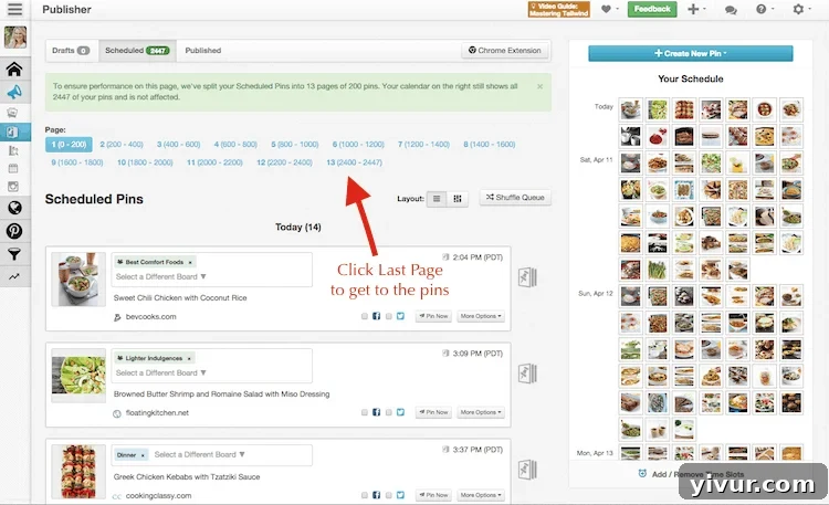 Schedule Seasonal Recipe for the Future with Tailwind