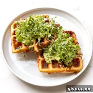 Crispy keto chaffle recipe, made with just three simple ingredients.