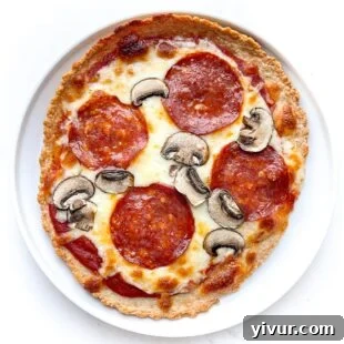 Keto zero carb pizza recipe, a guilt-free way to enjoy pizza.