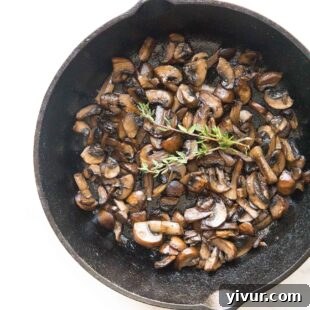 Whole30 + Keto Sauteed Mushrooms