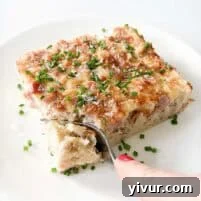 High Protein Ham and Cheese Egg Casserole with Potatoes
