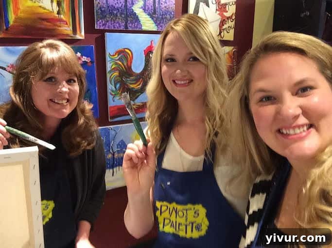 Five Fresh Friday Finds 4 Painting at Pinot's Pallete