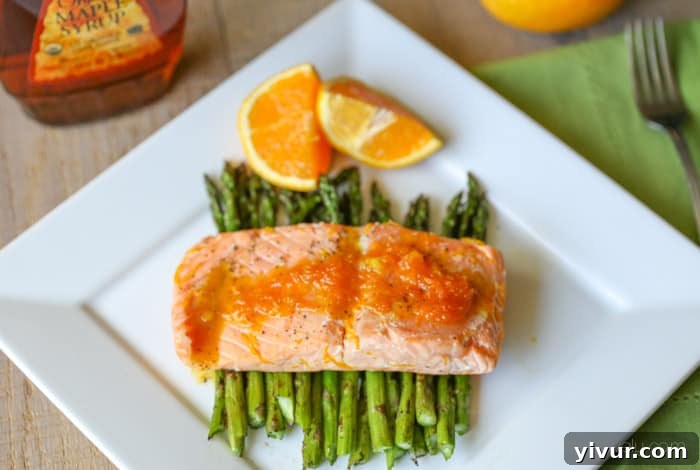 Grilled Salmon with Orange Maple Glaze Ready to Serve