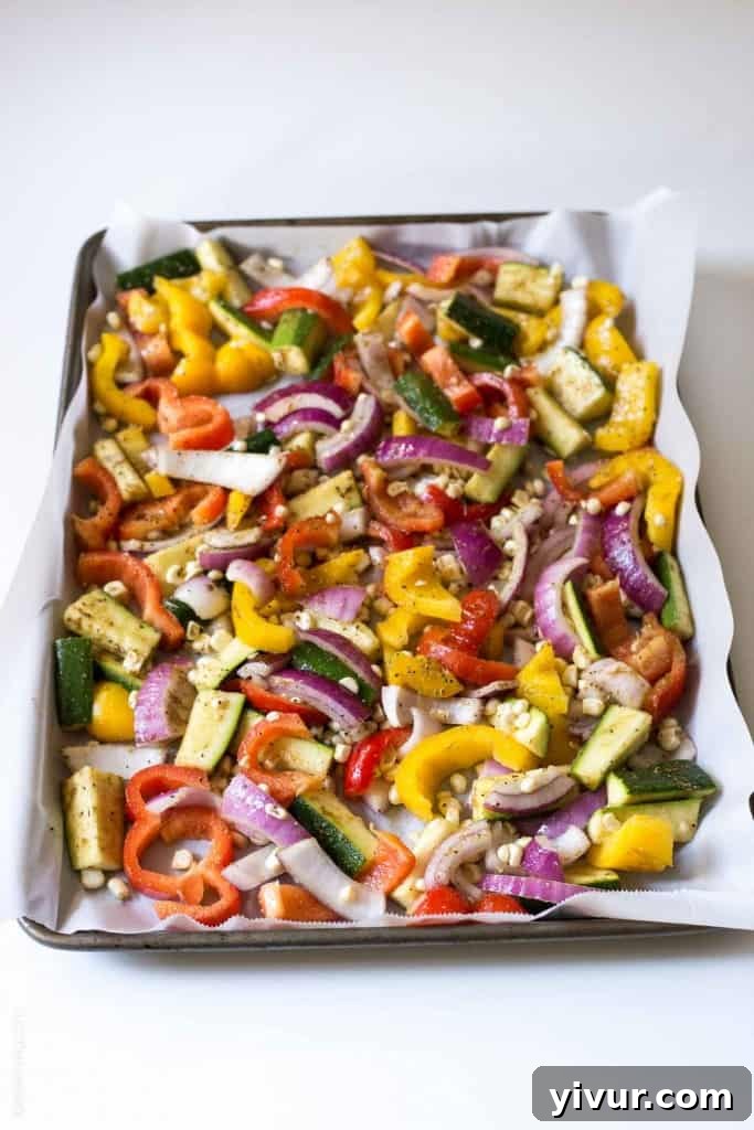 Oven Roasted Vegetable Fajitas - let the oven do all the work for you!