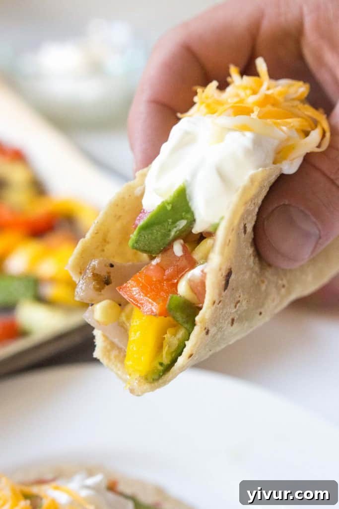 Oven Roasted Vegetable Fajitas - let the oven do all the work for you!