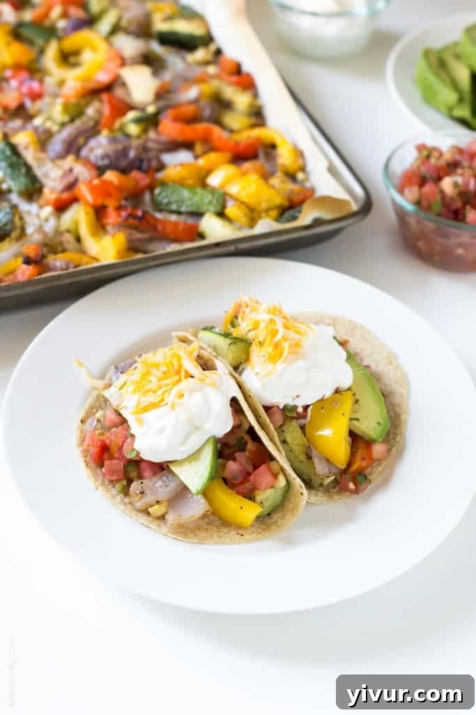 Oven Roasted Vegetable Fajitas - let the oven do all the work for you!