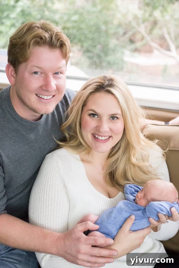 Natalie and Shawn Gruendl celebrating Christmas 2015, a growing family enjoying the festive season.