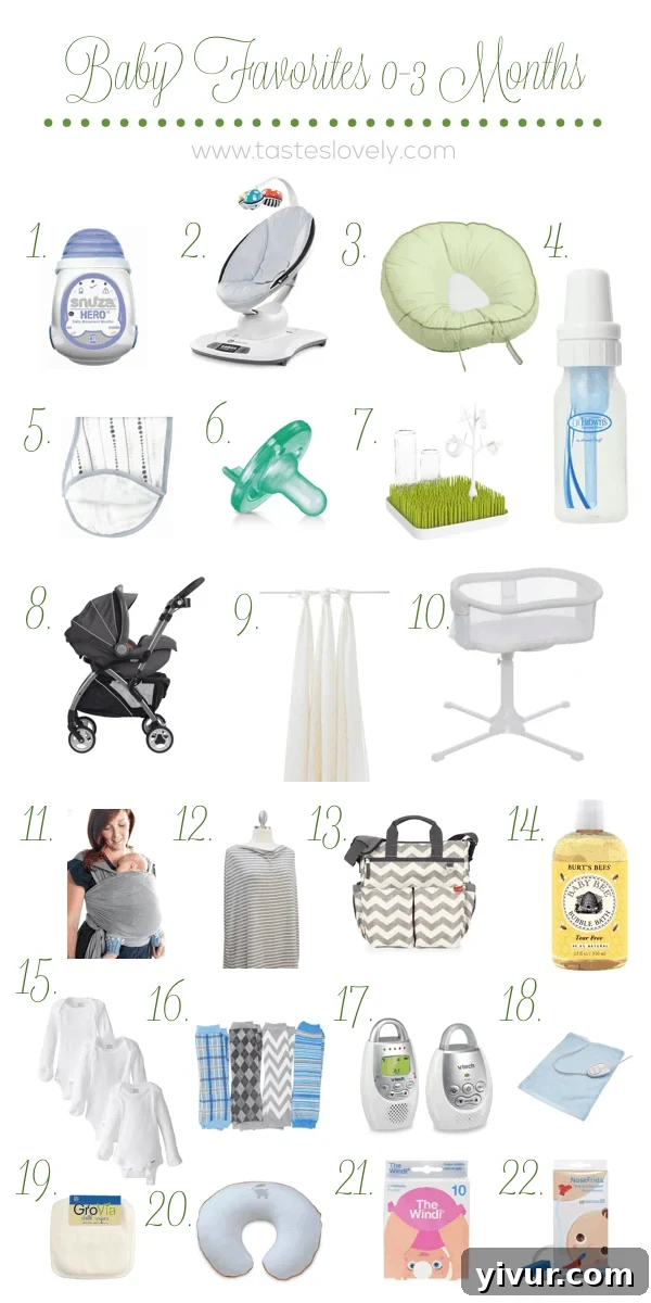 22 Newborn Baby (0-3 Months) Favorites for the Minimalist Momma | tasteslovely.com