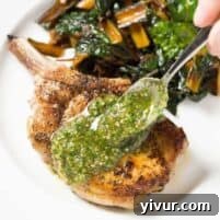 Sun-Kissed Pork Chops with Zesty Orange Parsley: Whole30 and Keto Perfect 8 Pork Chops with Orange Parsley Sauce