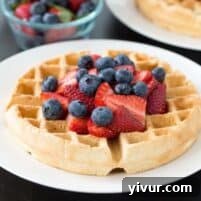 Healthier Dairy Free Waffles
