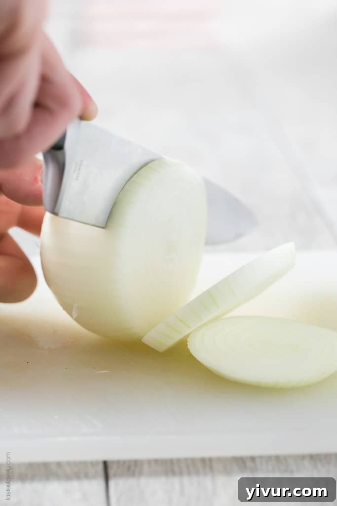 Golden Rings of Oven-Baked Crunch 4 Crispy Oven Baked Onion Rings - Freshly sliced onions ready for breading
