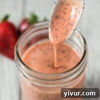Paleo Strawberry Poppyseed Salad Dressing