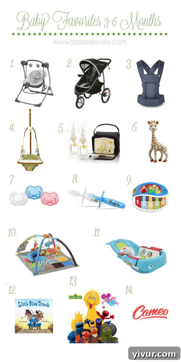 Baby Favorites 3-6 Months | tasteslovely.com