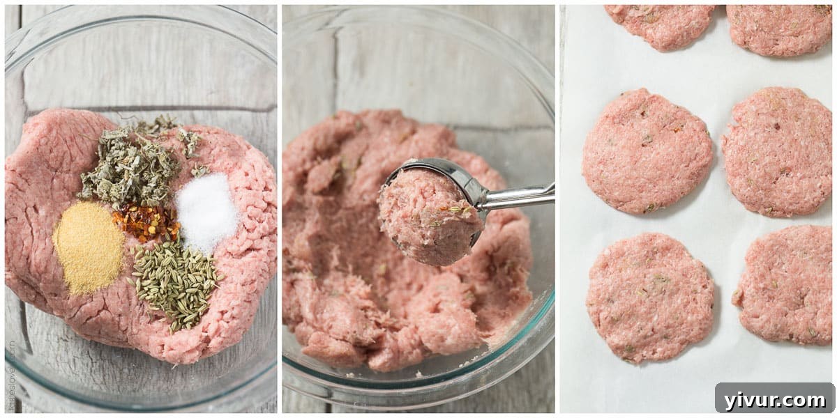 Hearty Homemade Paleo Breakfast Sausage Patties 4 Homemade Paleo Breakfast Sausage Patties – Simple Ingredients