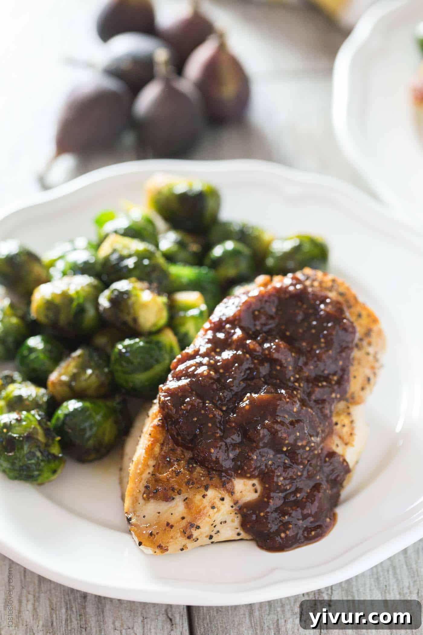 Orange Fig Glazed Chicken 2 Chicken with Orange Fig Sauce fall dinner recipe (Paleo, Gluten Free, Whole30, Dairy Free)