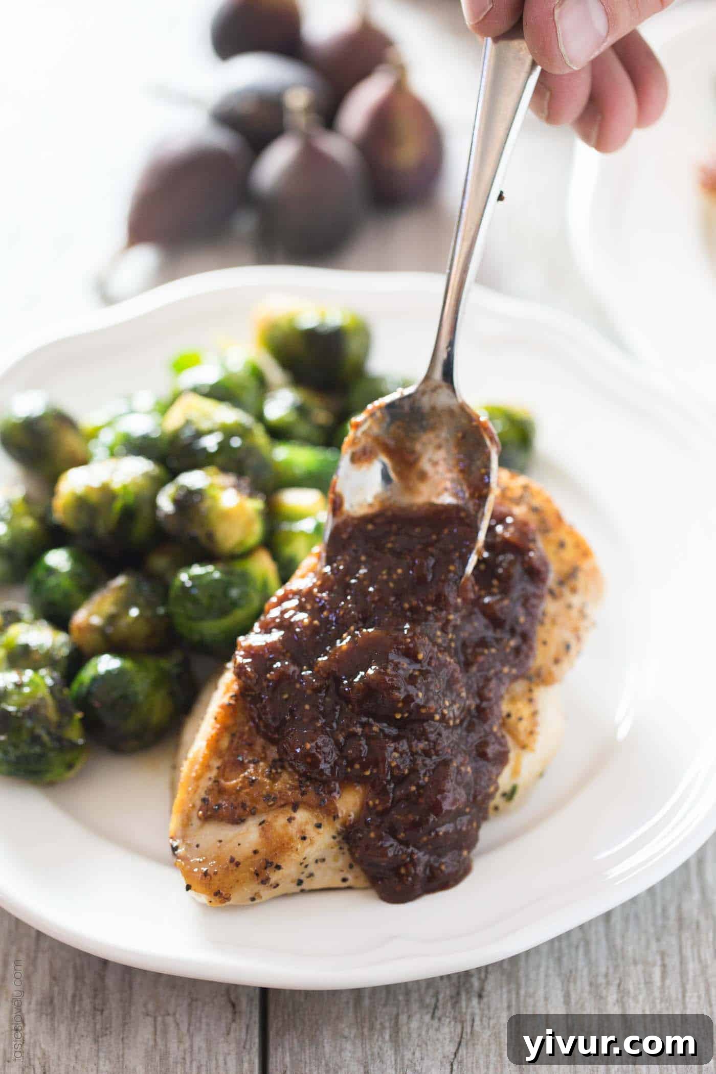 Orange Fig Glazed Chicken 3 Chicken with Orange Fig Sauce fall dinner recipe (Paleo, Gluten Free, Whole30, Dairy Free)