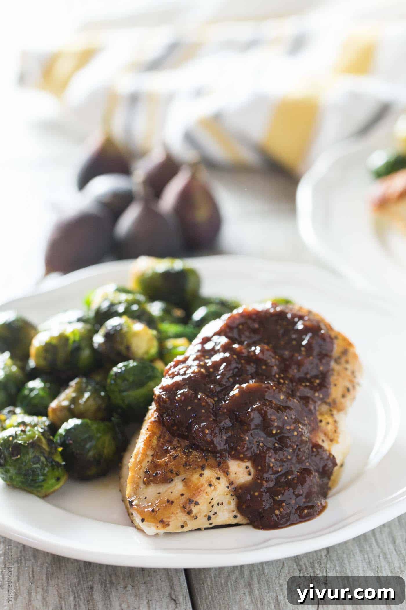 Orange Fig Glazed Chicken 5 Chicken with Orange Fig Sauce fall dinner recipe (Paleo, Gluten Free, Whole30, Dairy Free)