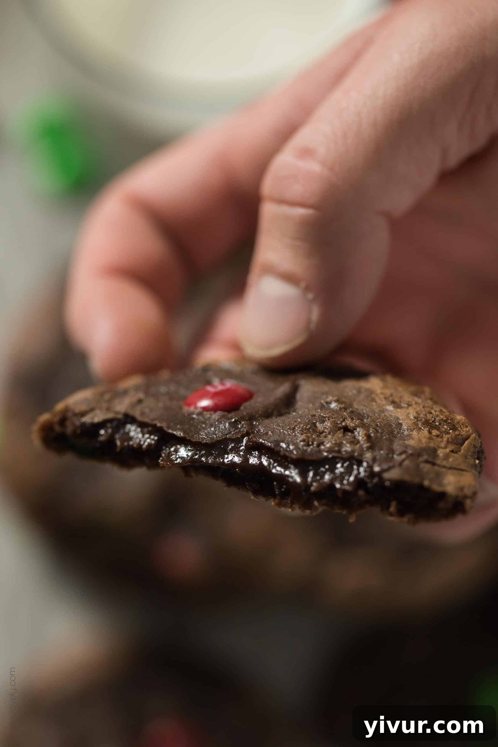 M&M’S® Brownie Mix Cookies arranged beautifully on a white platter, ready for sharing and enjoyment.