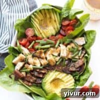 Paleo Honey Mustard Chicken Power Bowl with Crispy Bacon and Avocado 6 Paleo Honey Mustard Chicken, Bacon & Avocado Salad