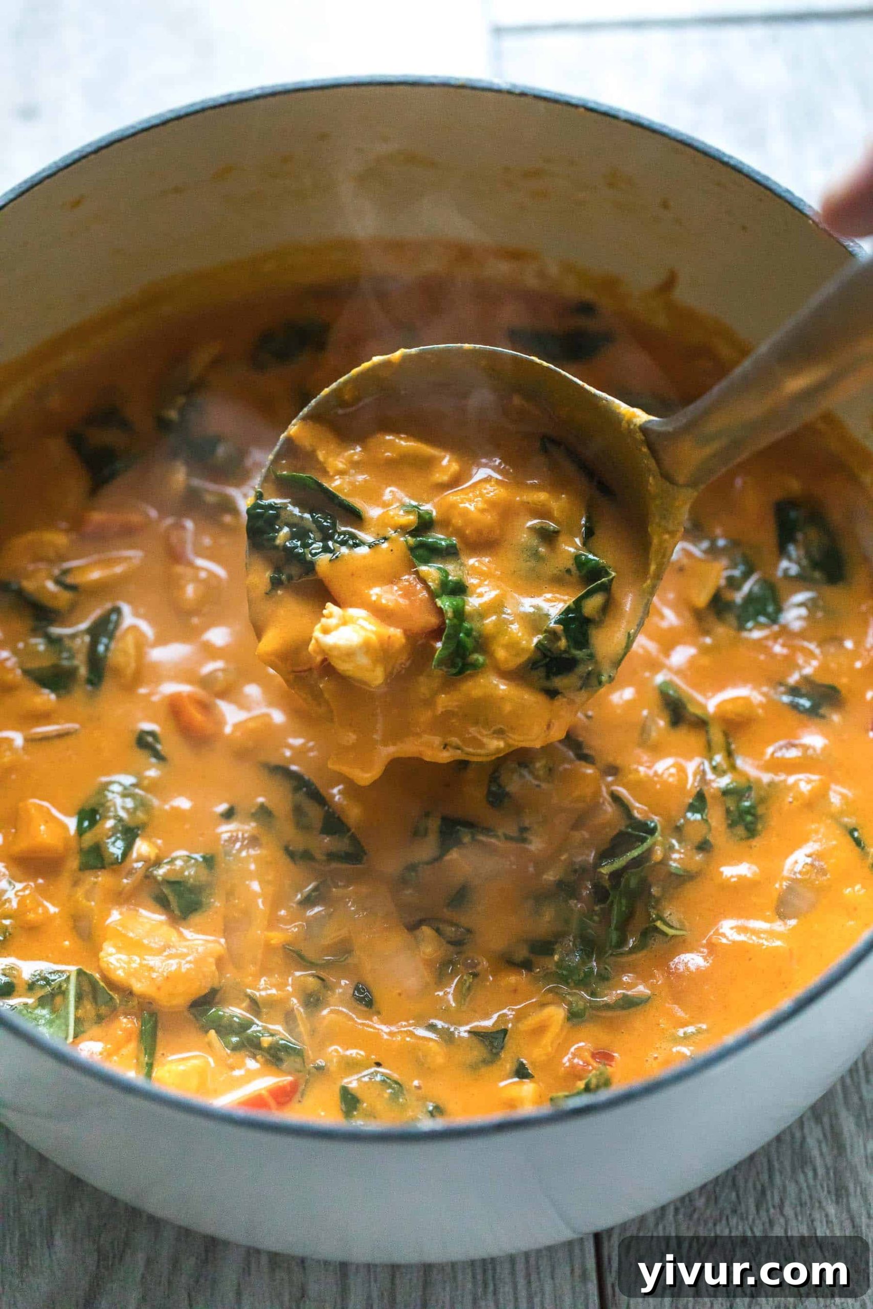 Paleo & Whole30 Pumpkin Coconut Thai Curry - a flavorful and healthy dinner recipe! Gluten free, grain free, dairy free, sugar free, clean eating