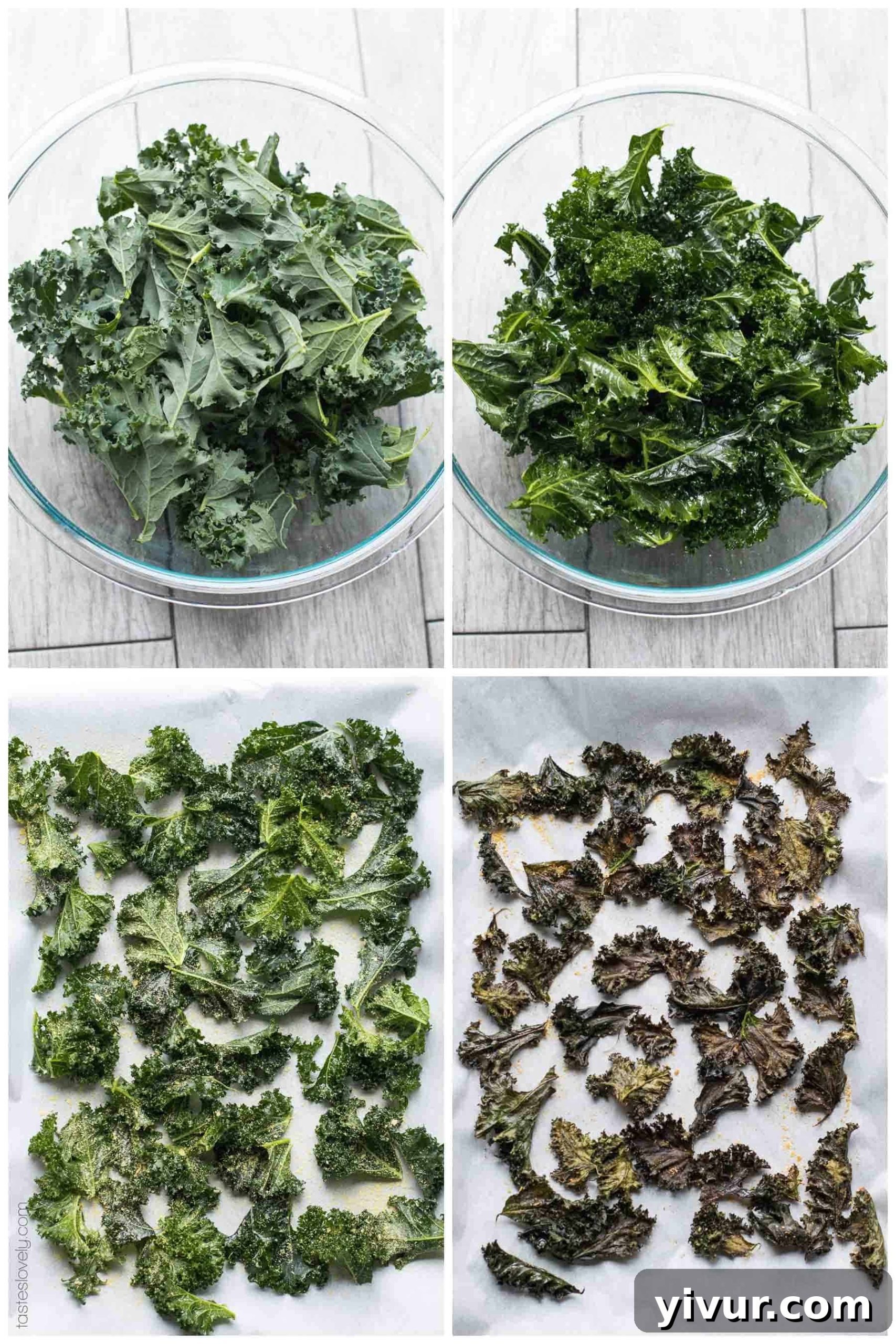 Roasted Kale Chips with Curry Aioli - a crispy, crunchy salty snack that is Paleo & Whole30. Ready in 20 minutes. Served with a curry aioli dipping sauce.