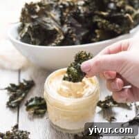 Paleo + Whole30 Kale Chips with Curry Aioli Recipe