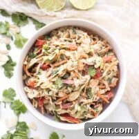 Whole30 + Keto Thai Almond Butter Coleslaw