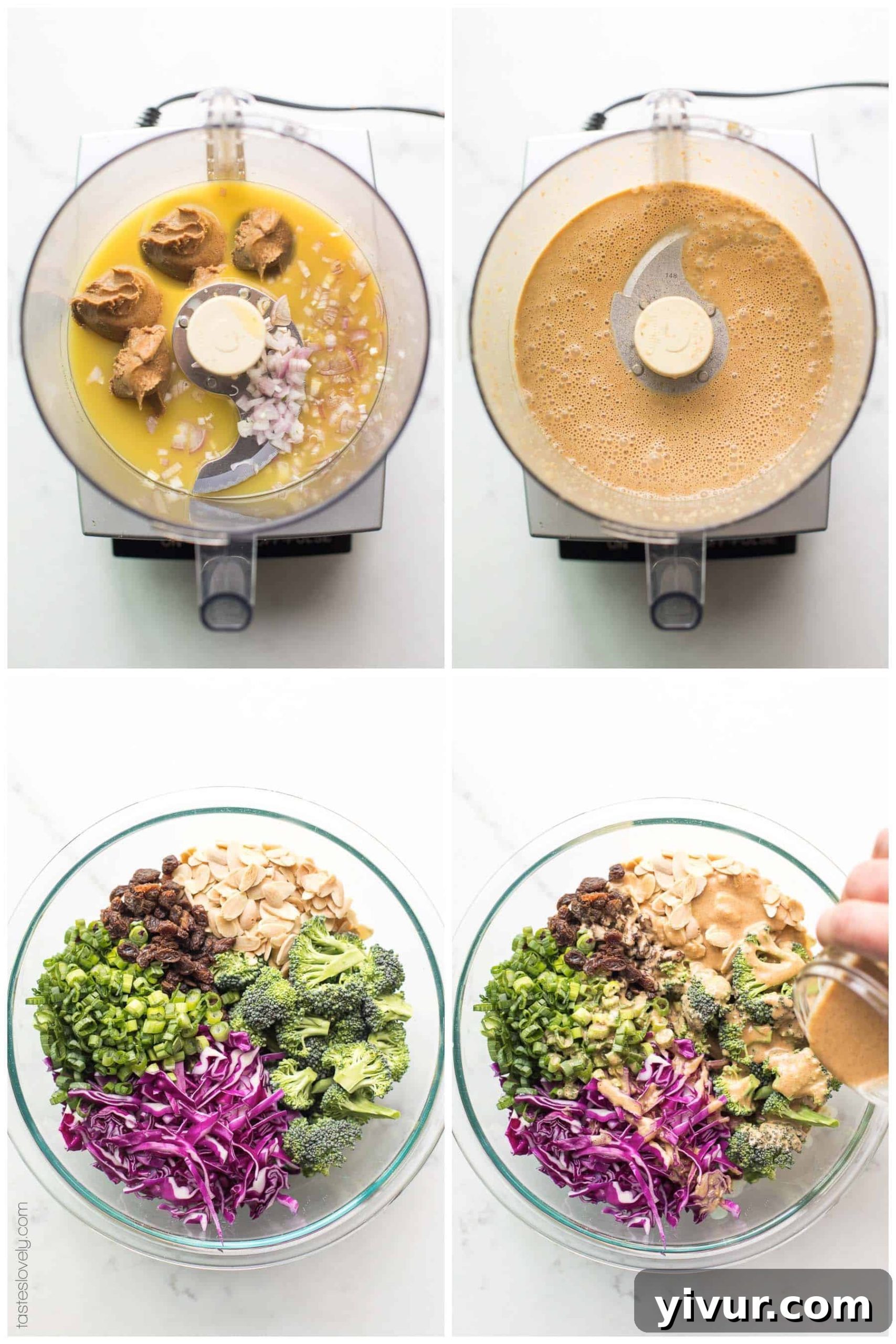 Paleo + Whole30 Broccoli Salad with Orange Almond Dressing #paleo #whole30 #glutenfree #grainfree #dairyfree #sugarfree #keto #cleaneating #realfood